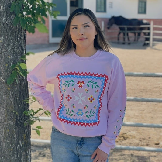 Kalli Eagle Speaker Crewneck - Pink