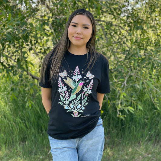 Hummingbird Tee – Black