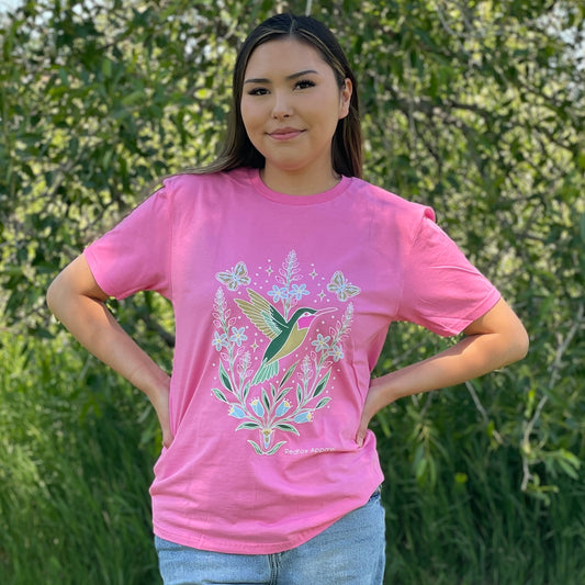 Hummingbird Tee – Pink