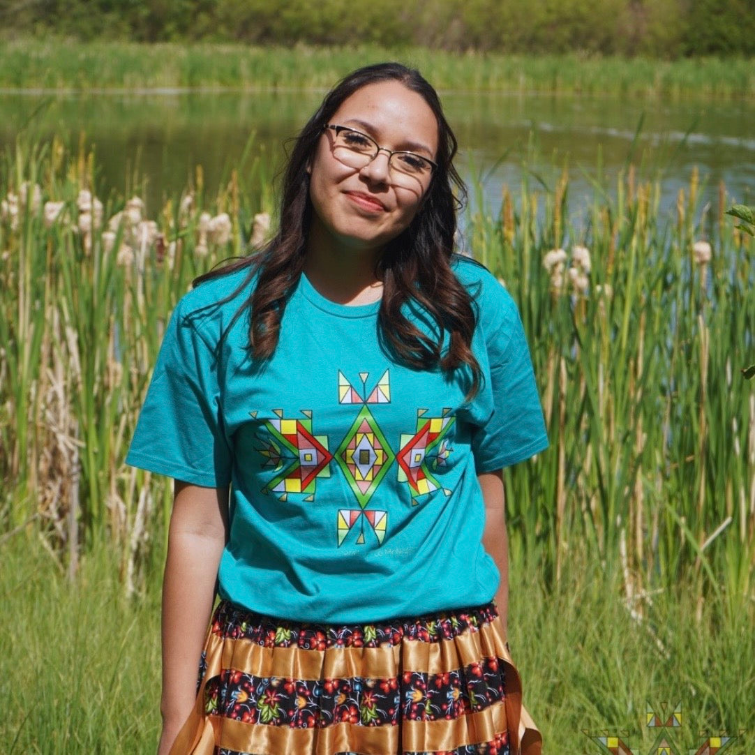 Lo McNabb Tee - Turquoise Blue