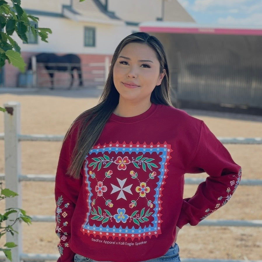 Kalli Eagle Speaker Crewneck - Red